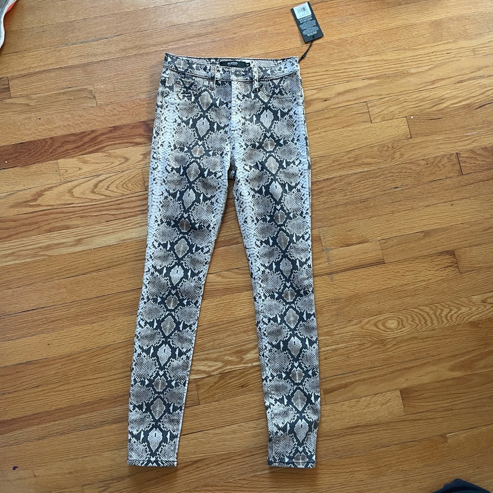 Hudson snakeskin jeans